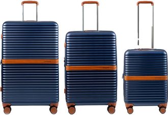 Champs Luggage Vintage II 3-Piece Wheeled Luggage Set in Navy at Nordstrom Rack