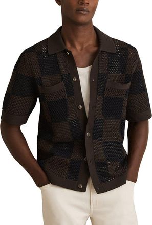 Reiss Alfred Button Front Top