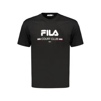 Fila Zwarte Katoenen Heren T-shirt