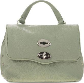 Zanellato Borsa Postina Baby con borchie - Verde