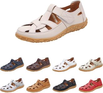 Generic Closed Toe Sandals for Women Fisherman Sandals for Women Wide Fitting Breathable Hollow Out Athletic Shoes Slip on Close Toe Sneakers Lightweight Non-