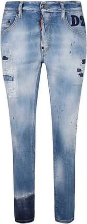Dsquared2 Mens Skater Jean Light Blue Denim Pants Cotton - Size 30 (Waist)