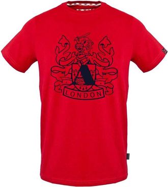 Aquascutum Heren Aldis Schild Logo T-Shirt (Rood)