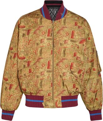 Vivienne Westwood Bernado Reversible Quilted Taffeta Bomber Jacket - Multicoloured 1 - XL
