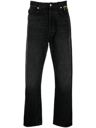 Rhude mid-rise straight jeans - Black