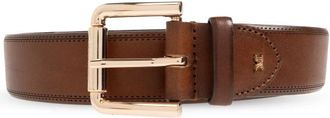 Max Mara Esodo Leren Riem - Dames - Riemen - Bruin - M - Leer - Accessoires