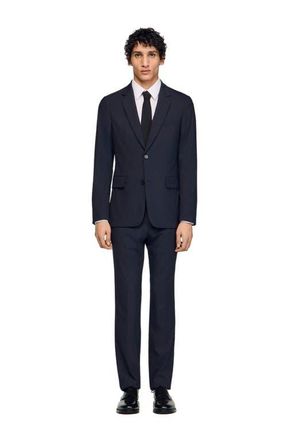 Sandro Wool suit jacket in Navy Blue at Nordstrom, Size 44 Eu
