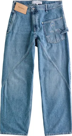 J.W.Anderson Twisted Wide-leg Jeans - Light Blue - 30 (W30 / S)