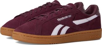 Reebok Club C Grounds UK Shoes, Casual Womens Fashion Sneakers, Black Cherry/Black Cherry/Digital Gleam, 6.5
