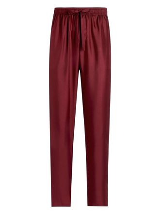 Dolce & Gabbana Broek met geborduurd logo - Rood