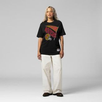 Mitchell & Ness Womens Mitchell & Ness Black San Francisco 49ers Team Dynamic Boyfriend T-Shirt at Nordstrom, Size Xx-Large