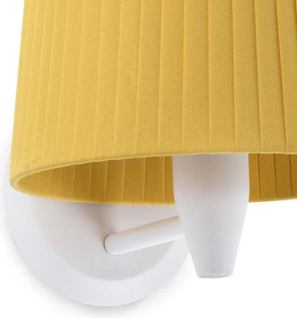 Faro Barcelona Samba Aplique De Pared Blanca/encintada Amarilla 64306-36