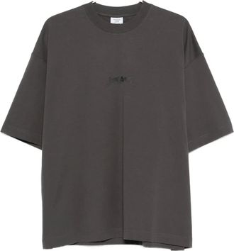VETEMENTS T-shirt met logopatroon - Grijs