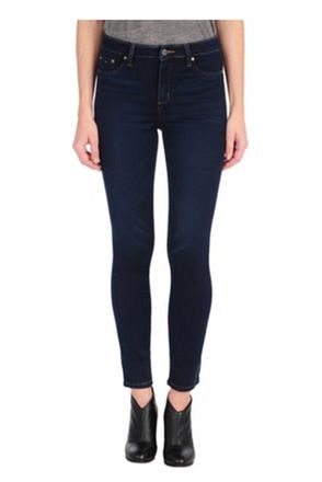 Tractr Nina High Waist Skinny Jegging In Indigo