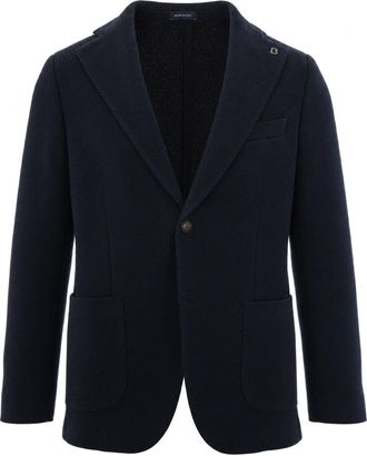Breras Milano Textured Single-Breasted Wool-Blend Jacket