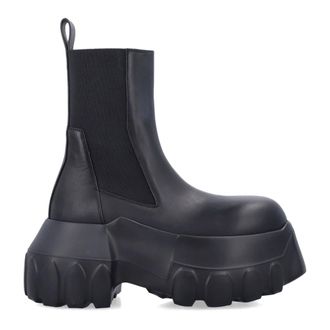 Rick Owens Mega Tractor Leren Laarzen - Dames - Schoenen - Zwart - Maat: 40 EU Leer