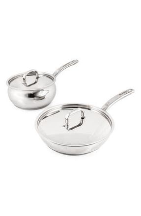 Berghoff Stainless Steel Belly 4-Piece Cookware Set in Silver at Nordstrom Rack