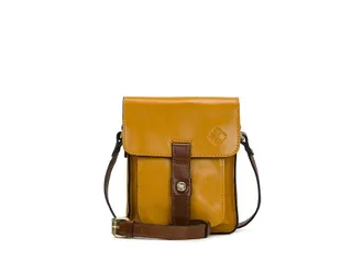 Patricia Nash Lari C/B Cross Body Womens Handbags Mango/Cognac 842, Leather