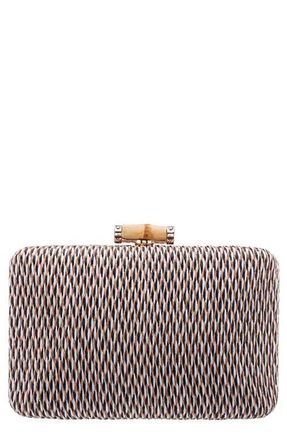 Nina Malia Frame Clutch in Neutral Multi at Nordstrom