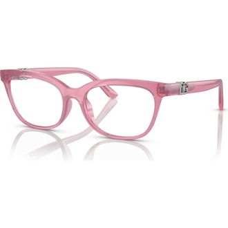 Dolce & Gabbana 54mm Butterfly optical glasses in Pink at Nordstrom