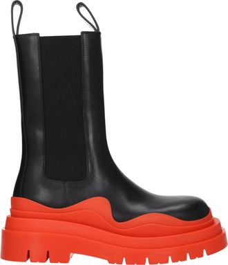 Bottega Veneta Mujeres s Botas de cuero Negro/Sunburst