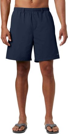 Columbia Mens Pfg Backcast Iii Water Shorts In Navy