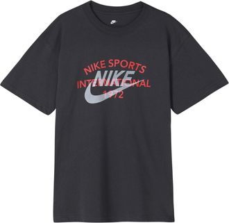 Nike Mens Nike Sportswear Circa Hybird S/S Tee Logo Printing Round Neck Short Sleeve Gray DR8007-060