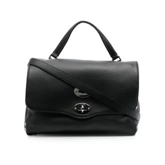 Zanellato Tassen, Dames, Zwart, ONE Size, Leer, Postina Daily Kleine Tas