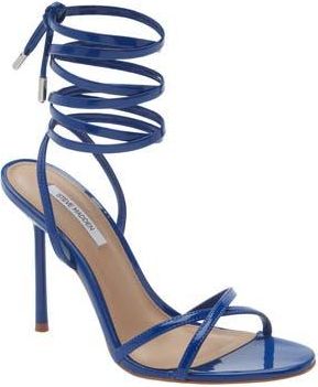 Steve Madden Neri Wrap Heeled Sandal in Blue Patent at Nordstrom Rack, Size 9.5