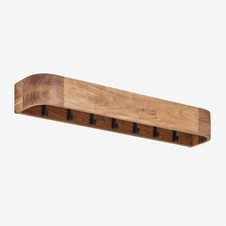 Sklum Sklum - Perchero De Pared En Madera De Acacia Frigia