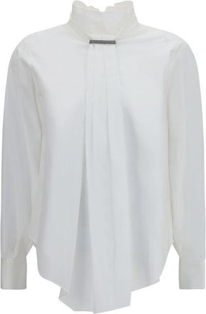 Brunello Cucinelli White Cotton Womens Blouse