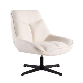 Klast Butaca giratoria de Poli&eacute;ster beige 75 x 86