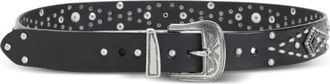 Golden Goose Cintura con fibbia decorata - Dames - Riemen - Zwart - 85 CM - Accessoires