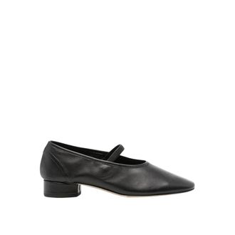 Aeyde Pumps, female, Black, Size: 8 1/2 US Black Leather Mary Jane Flats