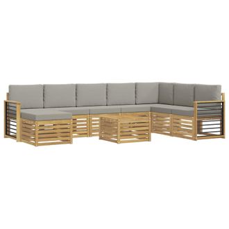 vidaXL Juegos De Sof&aacute;s Madera De Acacia S&oacute;lida Vidaxl