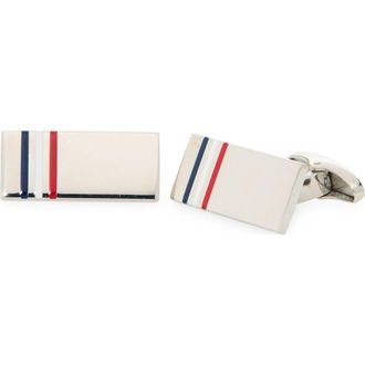 Thom Browne RWB Sterling Silver Cuff Links at Nordstrom