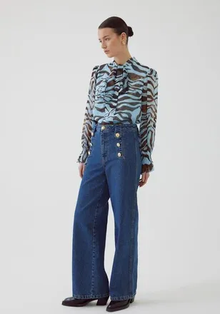Exquise Aleron Denim Pants in Indigo at Nordstrom, Size Xx-Large