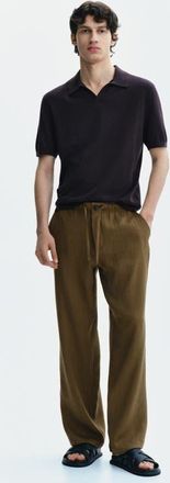 H&M Relaxed-fit Pants in Dark Khaki Green at Nordstrom, Size Xx-Large