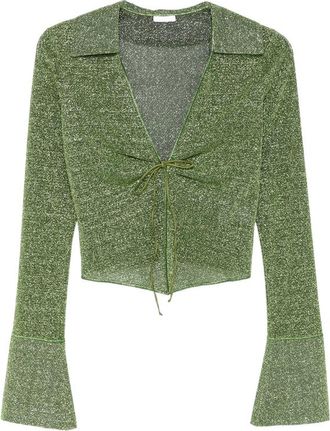 Os&eacute;ree Tie-fastening Blouse