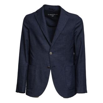 Circolo 1901 Blazers, male, Blue, Size: 2XL Giacca monopetto