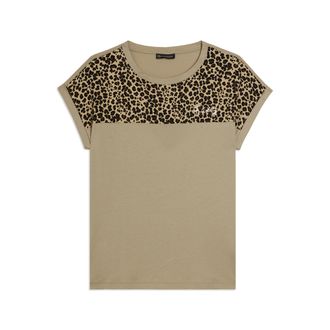 Freddy T-shirt Manica Corta con Dettaglio Animalier sulle Spalle
