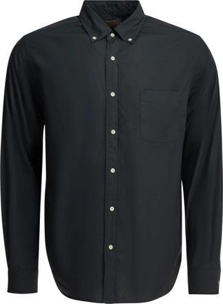 Beams Plus Button-Down Oxford Overhemd - Heren - Casual Overhemden - Blauw - L - Katoen - Overhemden