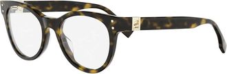 Fendi Vouwbare Bril - Dames - Accessoires - Bruin - Maat: 51 MM