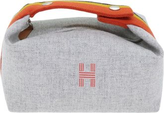 Herm&egrave;s Bride &Agrave; Brac Wool Gray Wool Bag (Pre-Owned)