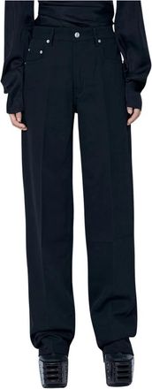 Rick Owens Geth Jeans - Dames - Straight fit broeken - Zwart - W28 - Broeken