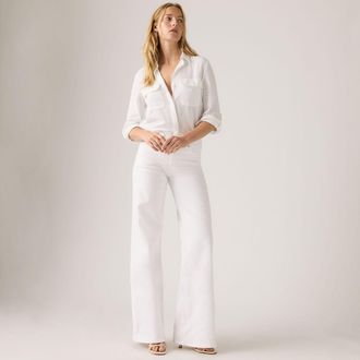 Levi's 318 Shaping Wide Leg Jeans - Womens - 25X30 - White