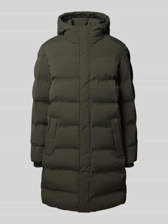 Mc Neal Steppmantel mit Kapuze und Eingrifftaschen in Oliv, Gr&ouml;&szlig;e S