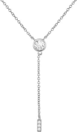 Untamed Petals Pilar Crystal Drop Pendant in Silver at Nordstrom