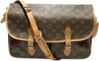 Louis Vuitton Pre-owned Gibeciere GM Schoudertas - Dames - Vintage Schoudertas - Bruin - ONE Size - Vintage