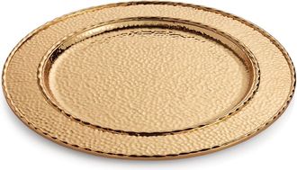 Michael Aram Hammertone Goldtone Charger